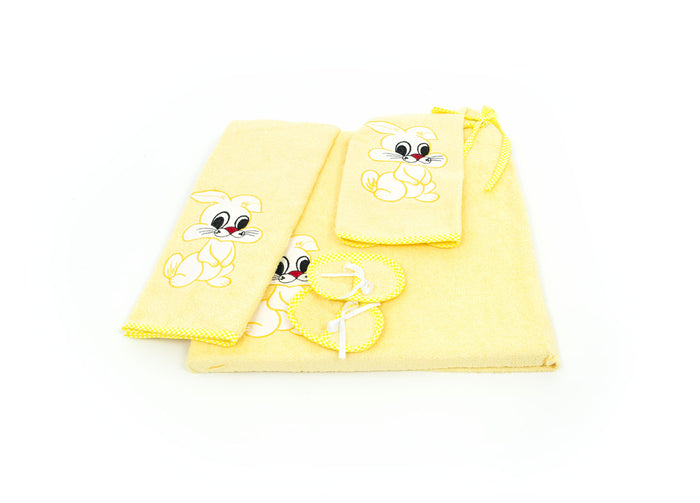 Corredo Neonato Set 4 Pezzi Modello Fabio - Set 4Pz - Giallo