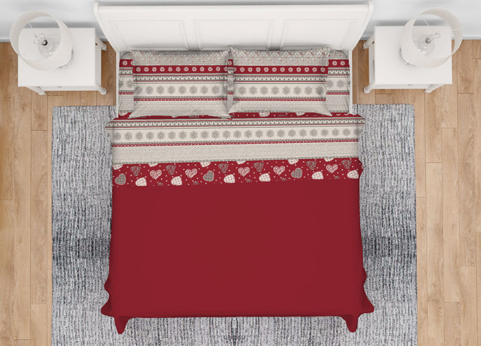 Copritrapunta In Cotone Fantasia Corvara - Singolo - Corvara