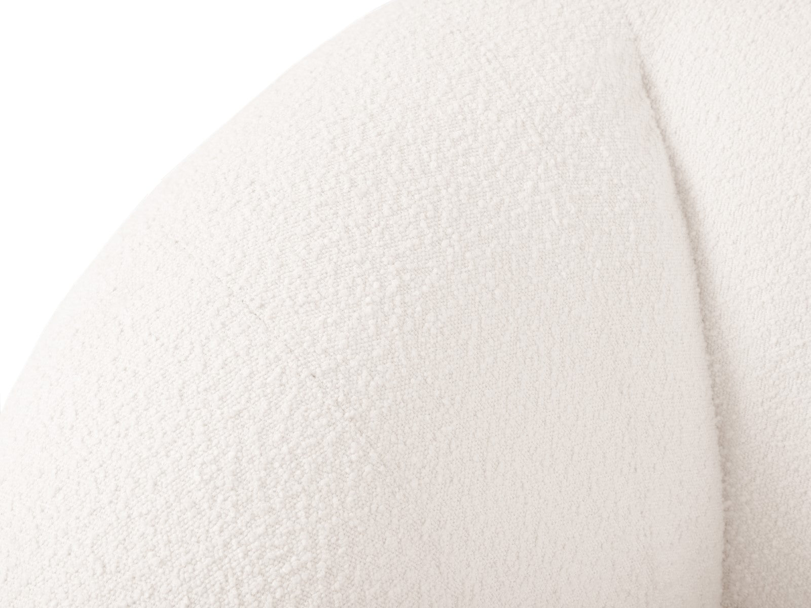 Cosmopolitan Design - Divano "Essen" 2 posti in bouclé bianco 