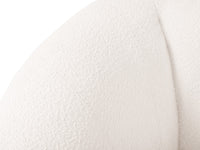 Cosmopolitan Design - Divano "Essen" 2 posti in bouclé bianco 