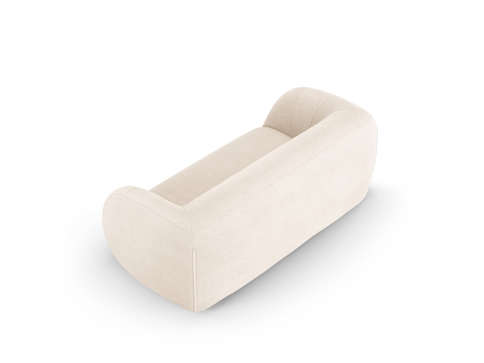 Cosmopolitan Design - Divano "Essen" 2 posti in bouclé beige 