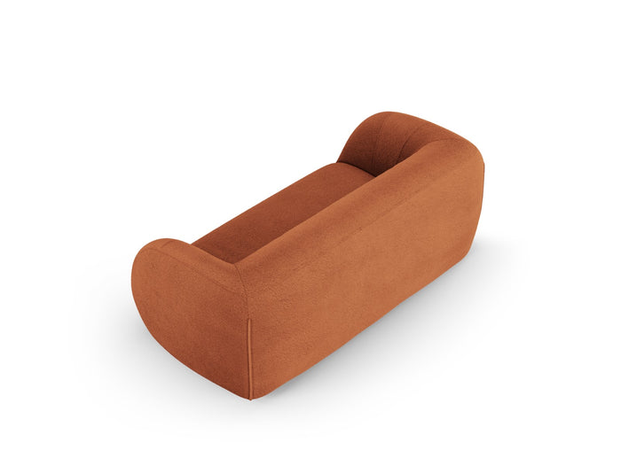 Cosmopolitan Design - Divano "Essen" 2 posti in bouclé marrone 