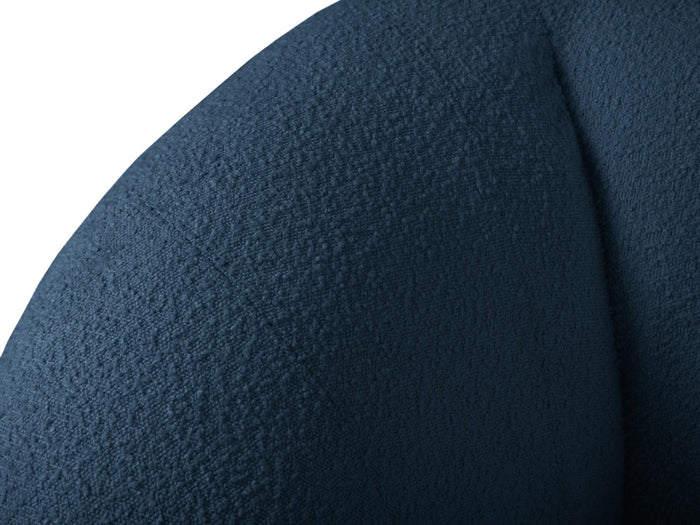 Cosmopolitan Design - Divano "Essen" 2 posti in bouclé blu scuro 