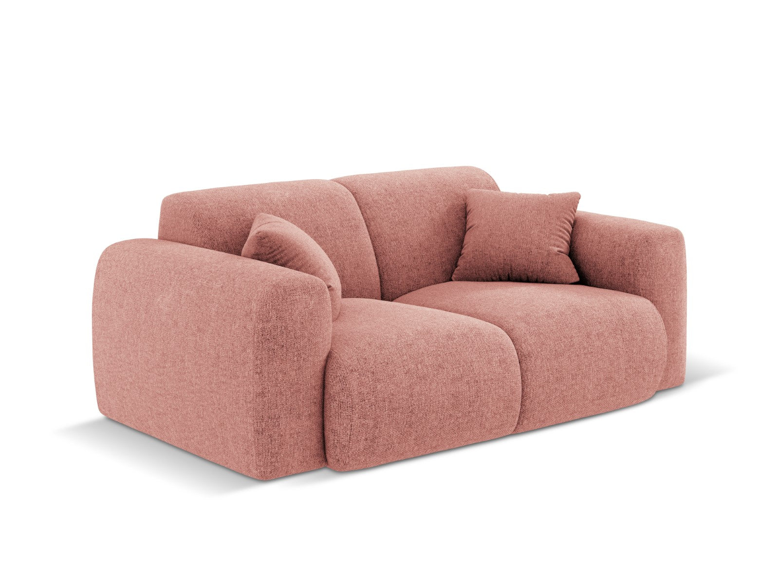 Cosmopolitan Design - Divano "Nolio" 2 posti in ciniglia rosa 