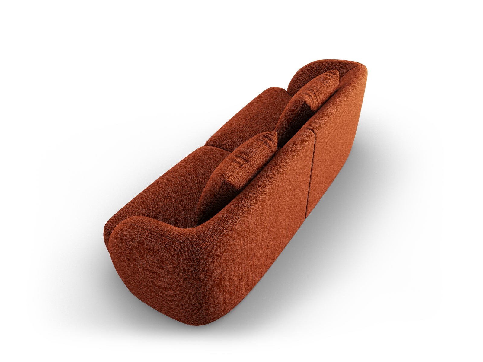 Cosmopolitan Design - Divano "Tulum" 2 posti in ciniglia terracotta 