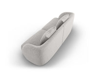 Cosmopolitan Design - Divano "Tulum" 2 posti in ciniglia grigio chiaro 