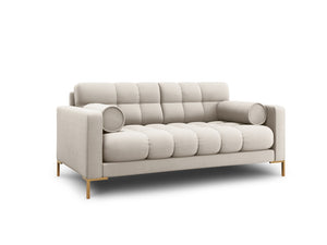 Cosmopolitan Design - Divano "Bali" 2 posti in tessuto strutturato beige 