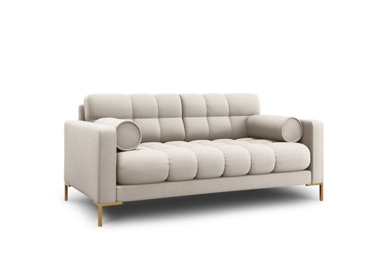 Cosmopolitan Design - Divano "Bali" 2 posti in tessuto strutturato beige 