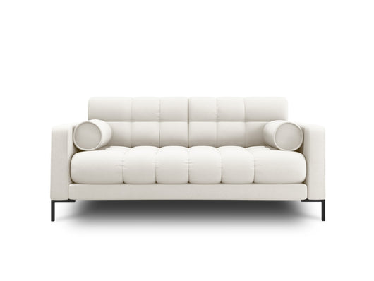 Cosmopolitan Design - Divano "Bali" 2 posti in tessuto strutturato beige chiaro 