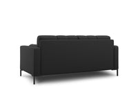 Cosmopolitan Design - Divano "Bali" 2 posti in tessuto strutturato grigio scuro 