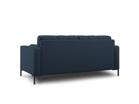 Cosmopolitan Design - Divano "Bali" 2 posti in tessuto strutturato blu 