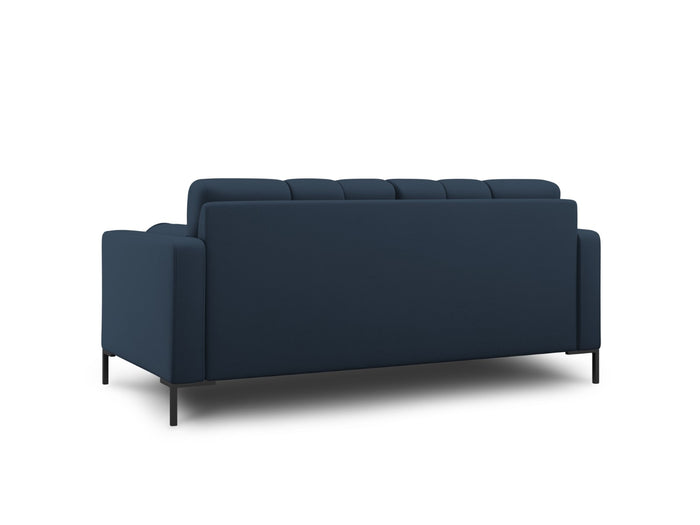 Cosmopolitan Design - Divano "Bali" 2 posti in tessuto strutturato blu 