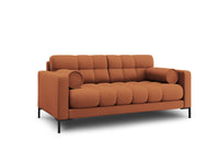 Cosmopolitan Design - Divano "Bali" 2 posti in tessuto strutturato mattone 