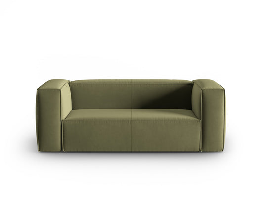 Cosmopolitan Design - Divano "Mackay" 2 posti in velluto verde chiaro 
