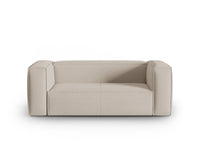 Cosmopolitan Design - Divano "Mackay" 2 posti in velluto strutturato beige 