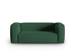 Cosmopolitan Design - Divano "Mackay" 2 posti in velluto strutturato verde 