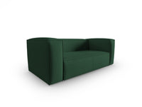Cosmopolitan Design - Divano "Mackay" 2 posti in velluto strutturato verde 