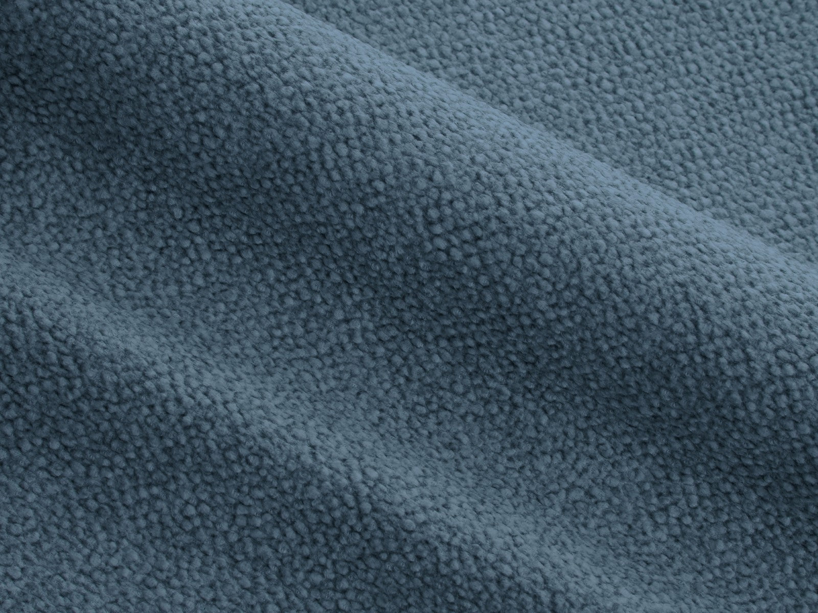 Cosmopolitan Design - Divano "Mackay" 2 posti in velluto strutturato jeans blu 