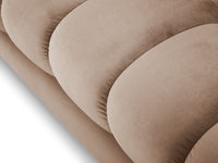 Cosmopolitan Design - Divano "Bali" 2 posti in velluto beige 