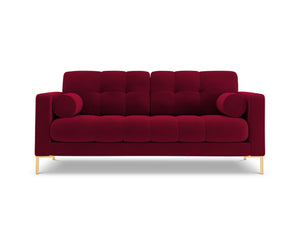 Cosmopolitan Design - Divano "Bali" 2 posti in velluto rosso 