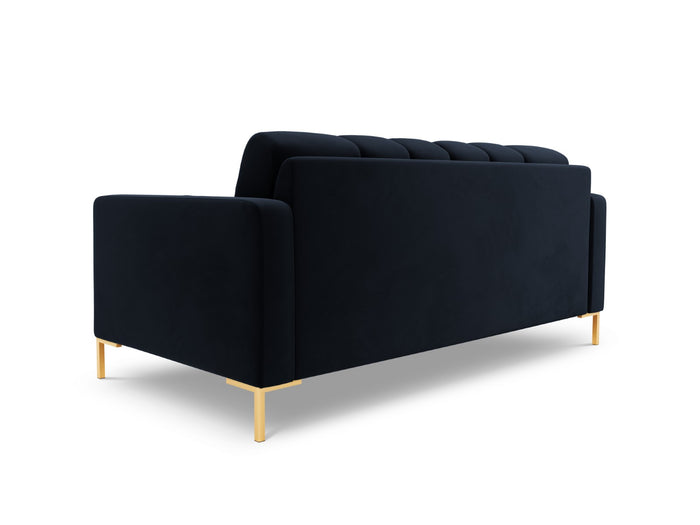 Cosmopolitan Design - Divano "Bali" 2 posti in velluto blu scuro 