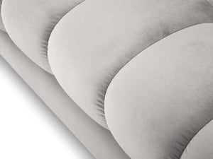 Cosmopolitan Design - Divano "Bali" 2 posti in velluto argento 