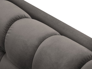 Cosmopolitan Design - Divano "Bali" 2 posti in velluto grigio chiaro 