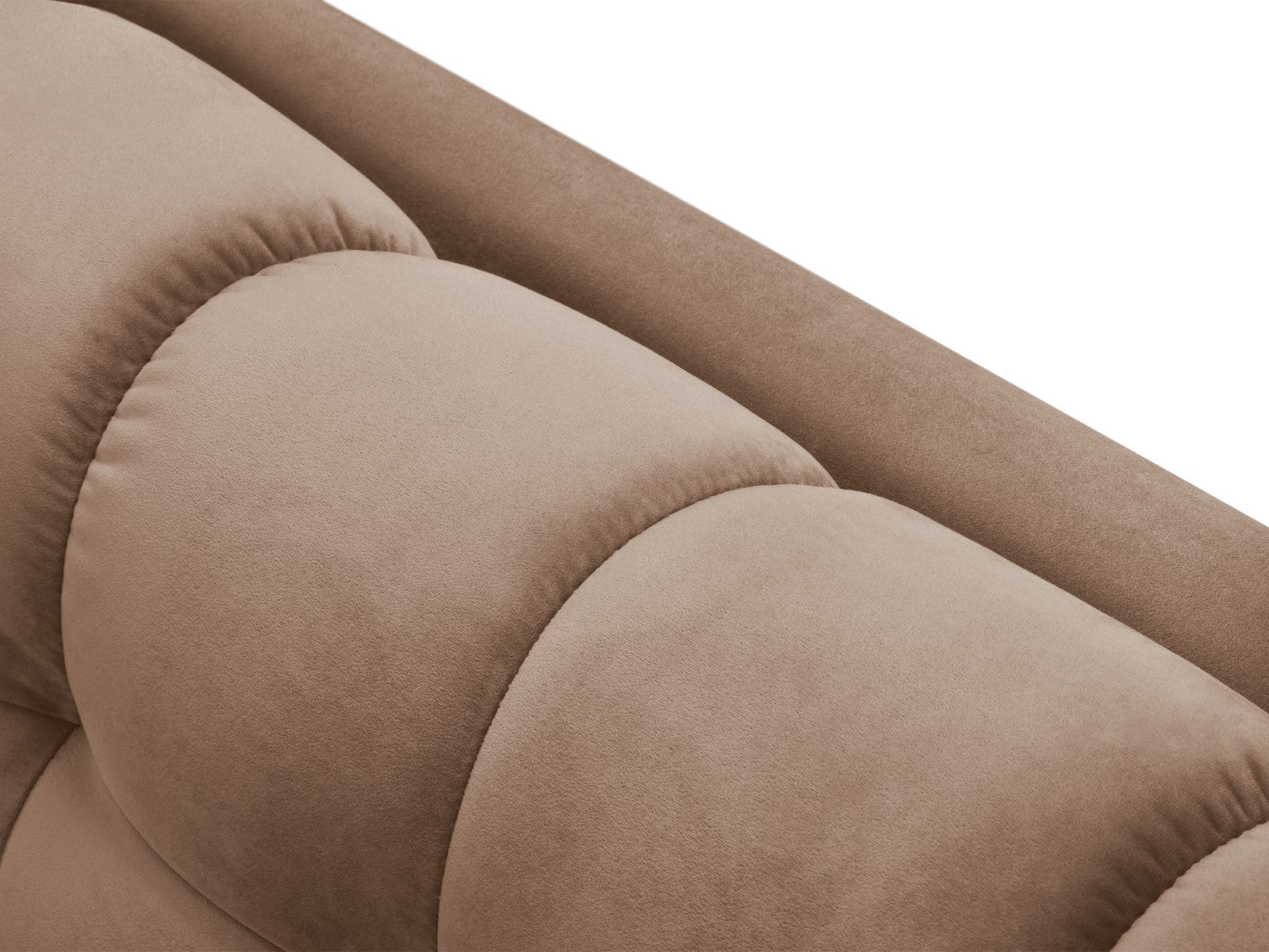 Cosmopolitan Design - Divano "Bali" 2 posti in velluto beige 