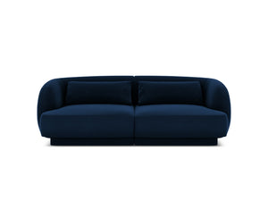 Cosmopolitan Design - Divano "Tulum" 2 posti in velluto blu reale 