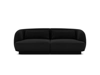 Cosmopolitan Design - Divano "Tulum" 2 posti in velluto nero 