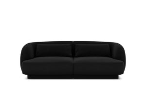 Cosmopolitan Design - Divano "Tulum" 2 posti in velluto nero 