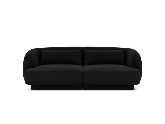 Cosmopolitan Design - Divano "Tulum" 2 posti in velluto nero 