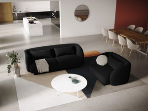 Cosmopolitan Design - Divano "Tulum" 2 posti in velluto nero 