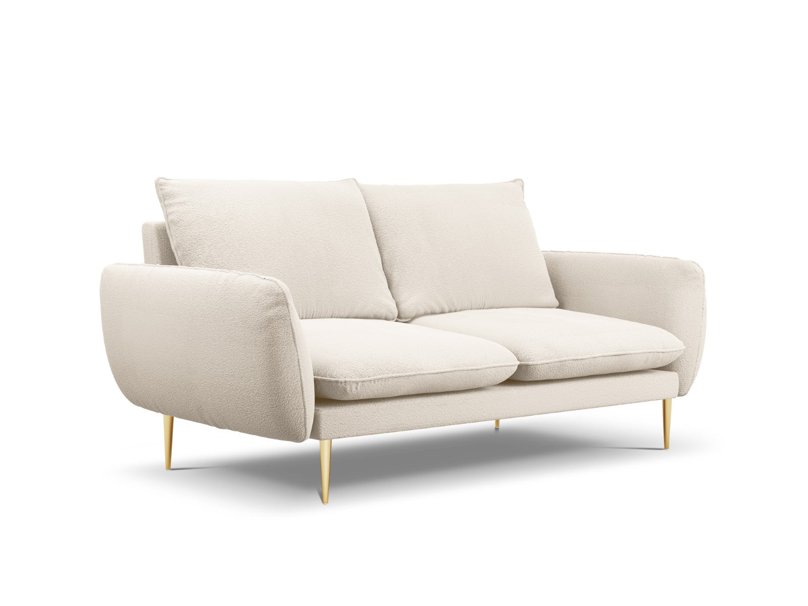 Cosmopolitan Design - Divano "Vienna" 2 posti in bouclé beige 