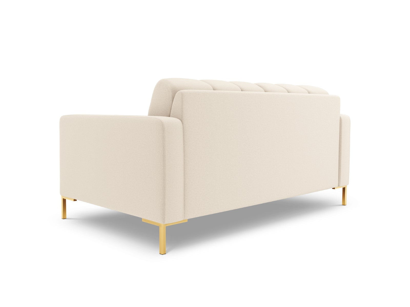 Cosmopolitan Design - Divano "Bali" 2 posti in tessuto strutturato beige chiaro 