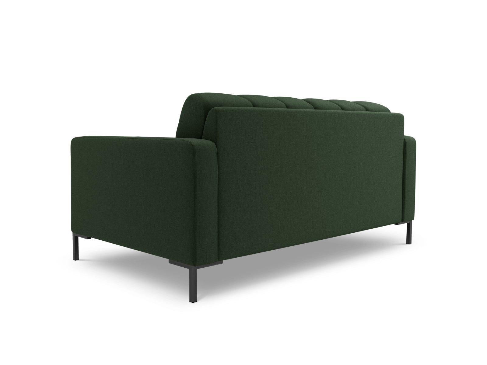 Cosmopolitan Design - Divano "Bali" 2 posti in tessuto strutturato verde scuro 