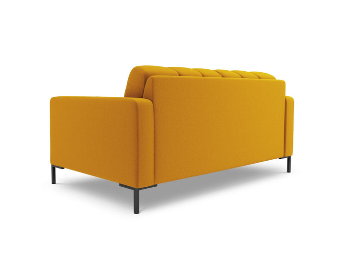 Cosmopolitan Design - Divano "Bali" 2 posti in tessuto strutturato giallo 