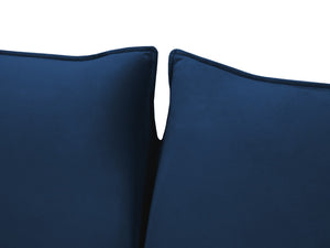 Cosmopolitan Design - Divano convertibile "Vienna" 3 posti in velluto blu reale 