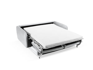 Cosmopolitan Design - Divano convertibile "Vienna" 3 posti in velluto argento 