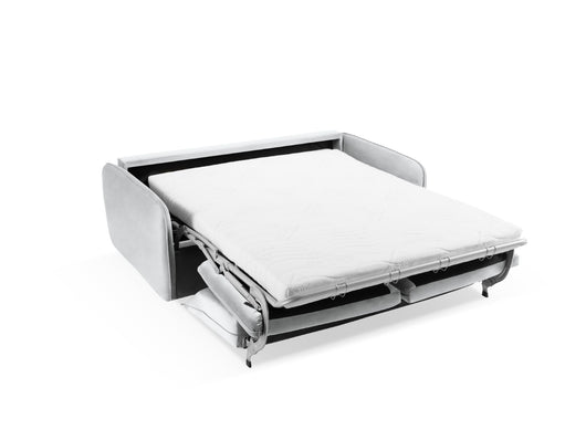 Cosmopolitan Design - Divano convertibile "Vienna" 3 posti in velluto argento 