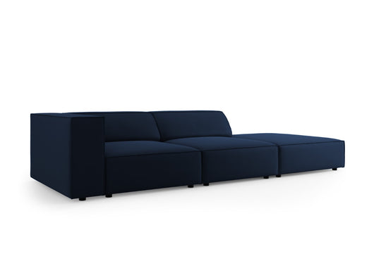 Cosmopolitan Design - Divano destro "Arendal" 4 posti in velluto blu reale 