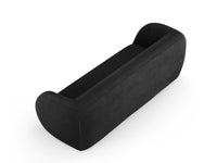 Cosmopolitan Design - Divano "Essen" 3 posti in bouclé nero 