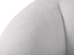 Cosmopolitan Design - Divano "Essen" 3 posti in bouclé grigio chiaro 