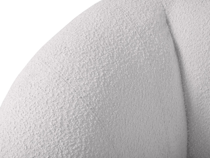 Cosmopolitan Design - Divano "Essen" 3 posti in bouclé grigio chiaro 