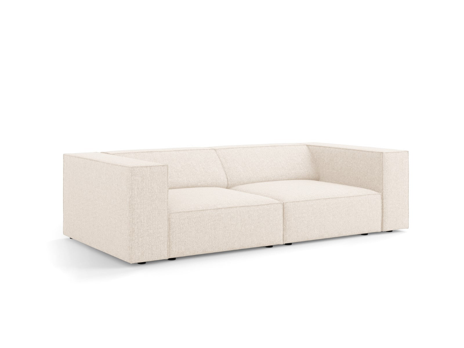Cosmopolitan Design - Divano "Arendal" 3 posti in ciniglia beige chiaro 