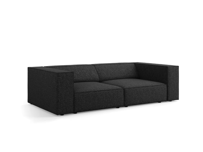 Cosmopolitan Design - Divano "Arendal" 3 posti in ciniglia nero 