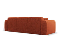 Cosmopolitan Design - Divano "Nolio" 3 posti in ciniglia terracotta 
