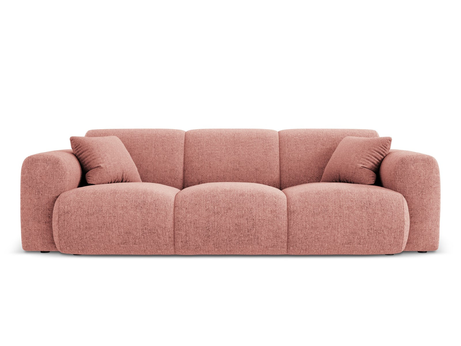 Cosmopolitan Design - Divano "Nolio" 3 posti in ciniglia rosa 