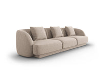 Cosmopolitan Design - Divano "Tulum" 3 posti in ciniglia beige 