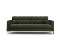 Cosmopolitan Design - Divano "Bali" 3 posti in tessuto strutturato verde 